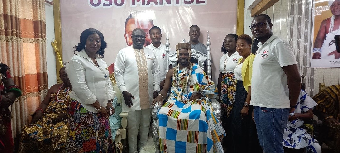 Canada-Ghana Chamber of Commerce pays courtesy call on Osu Mantse