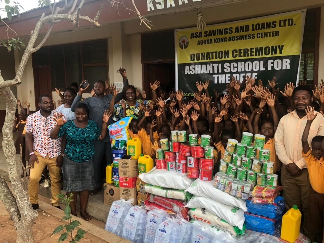 ASA Agona-Kona Business Centre donates to Ashanti School for the Deaf