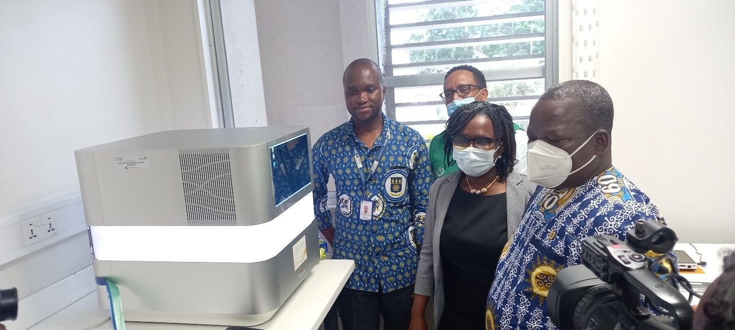 Africa CDC presents genomic sequencing equipment to Noguchi