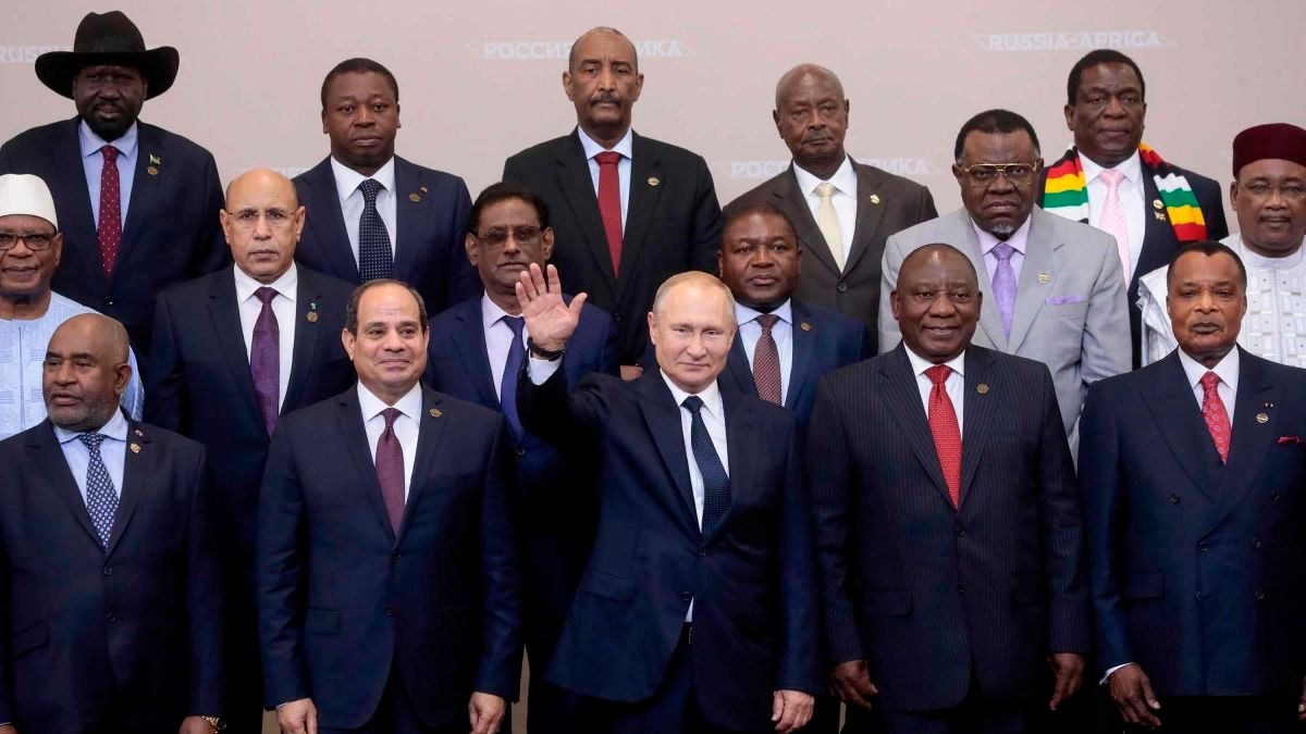 Russia and Africa reviewing business presentation skills at SPIEF'22