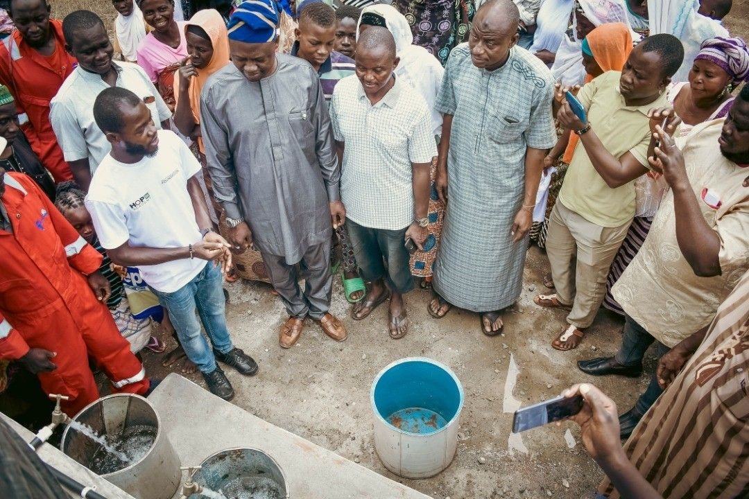 HOPin Academy hands over 50,000-litre water supply system to Tampion Health Centre