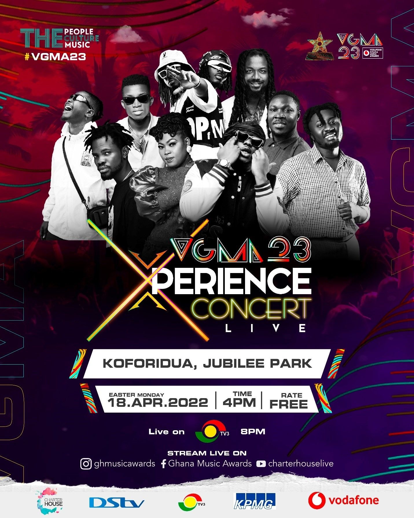 Koforidua to hold VGMA23 Xperience Concert on Easter Monday