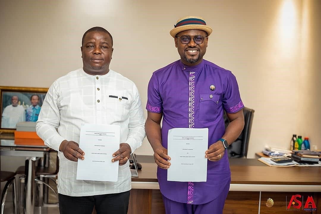 Abeiku Santana unveiled as brand ambassador for Adom Group of Companies