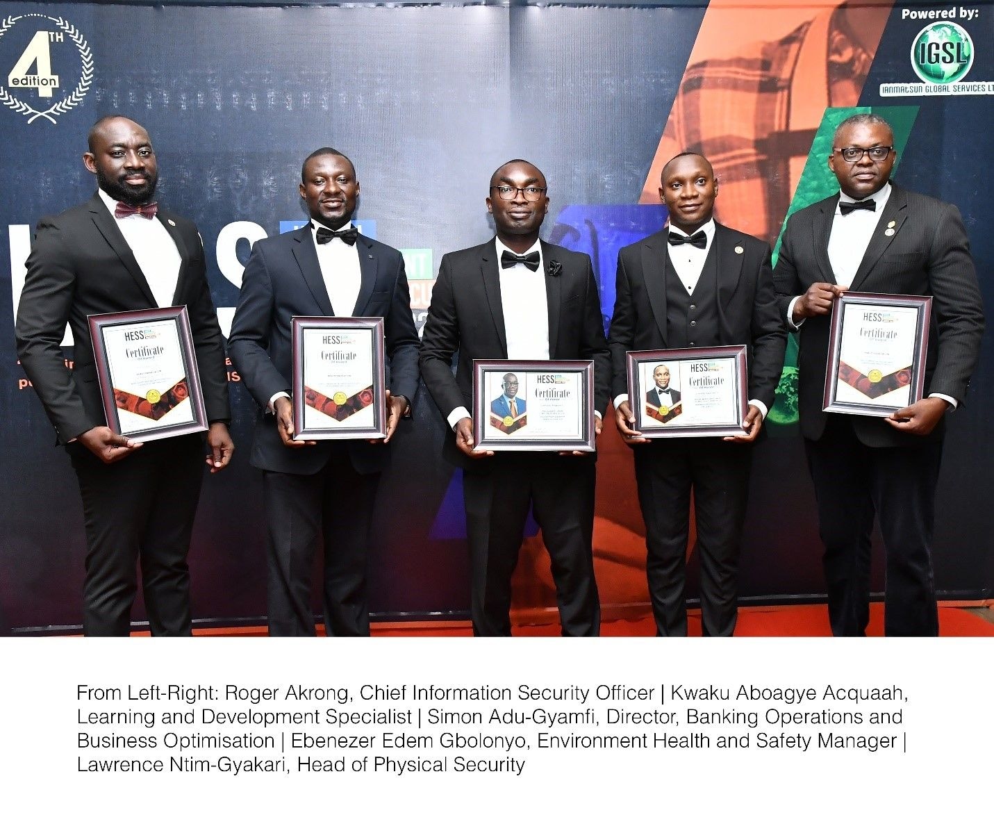 Fidelity Bank picks up five honours at 2022 HESS Awards