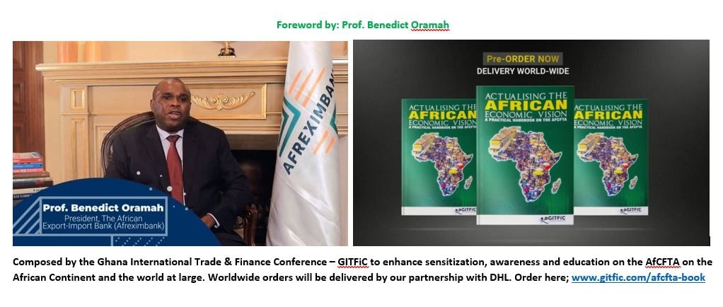 Afreximbank Prez forewords GITFiC’s book on AfCFTA