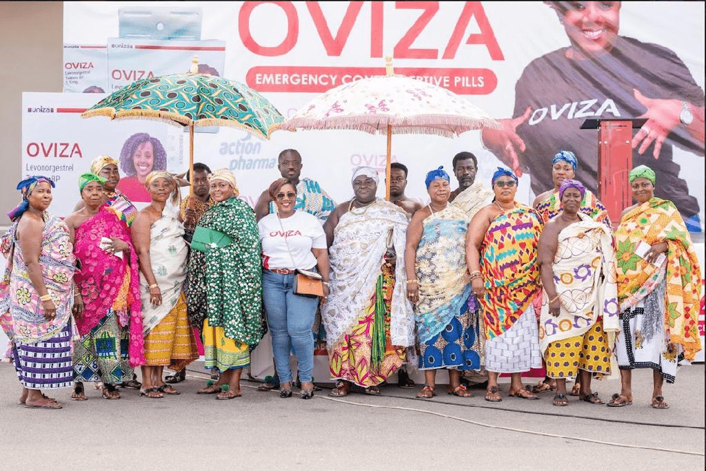 Action Pharma outdoors OVIZA emergency contraceptive pill