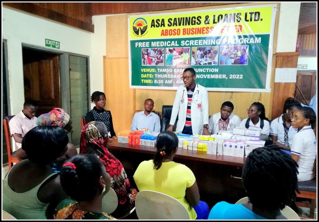 113 people benefit from ASA Savings health screening at Aboso
