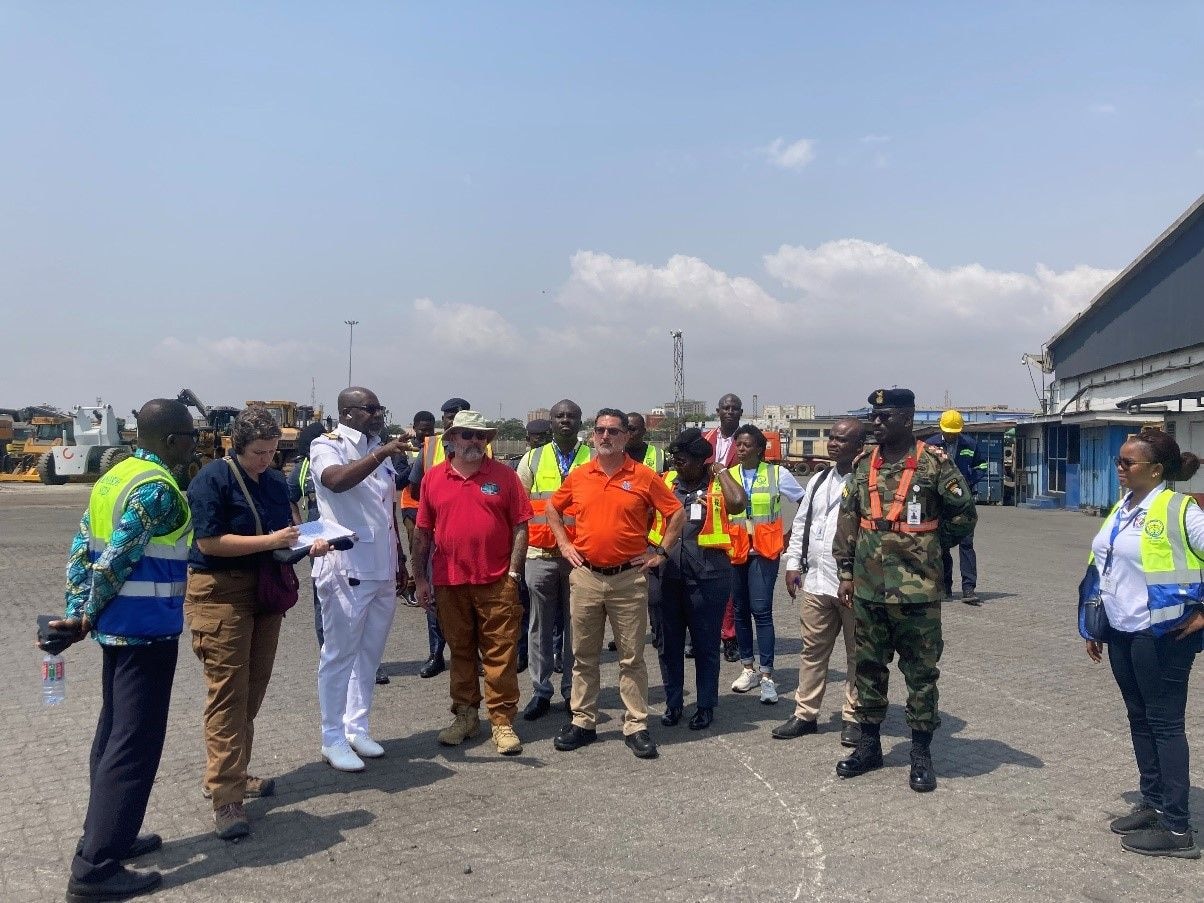 US Coast Guard visits Port Tema