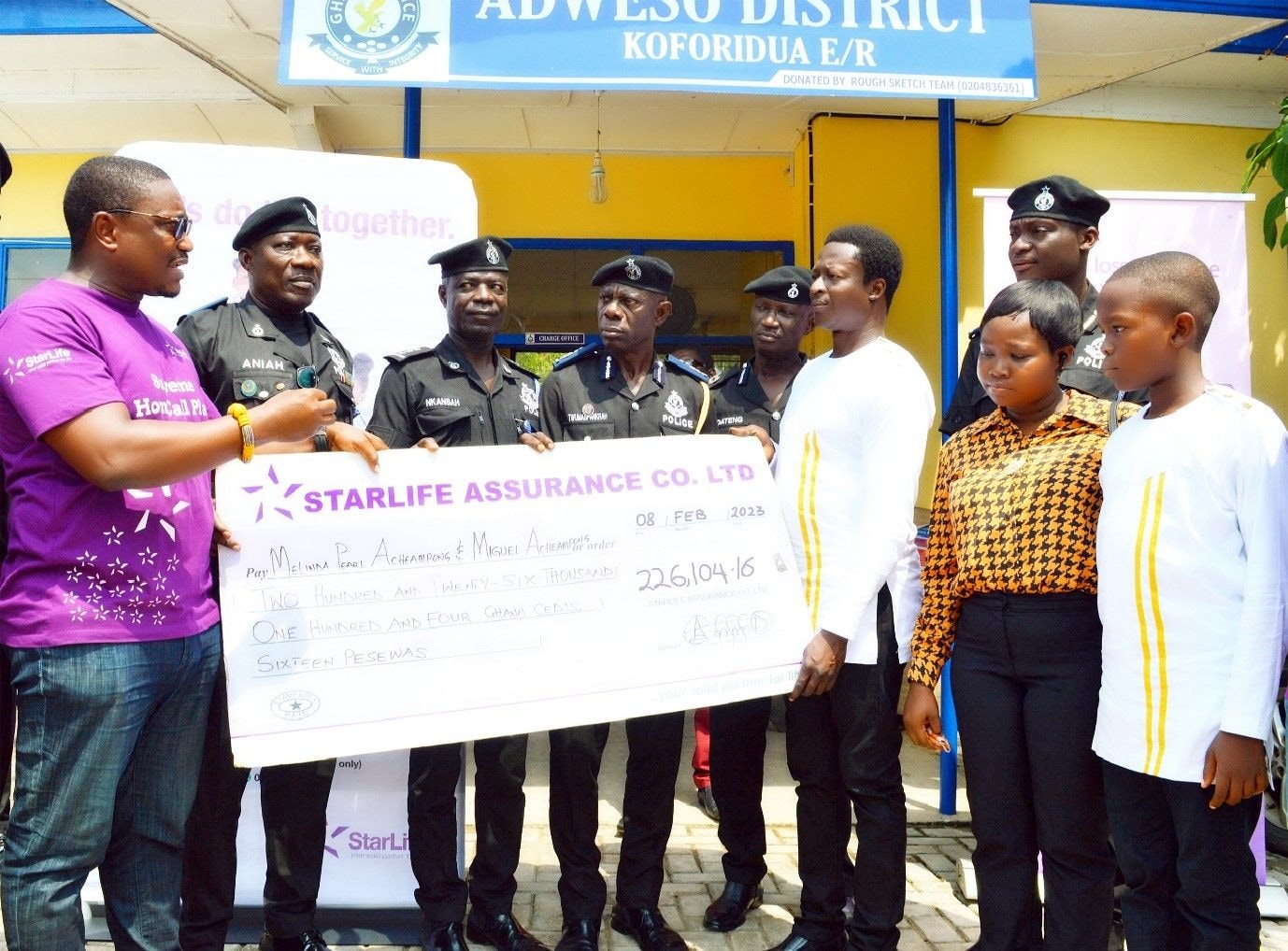 StarLife Assurance pays GH¢226,104.16 claim to family