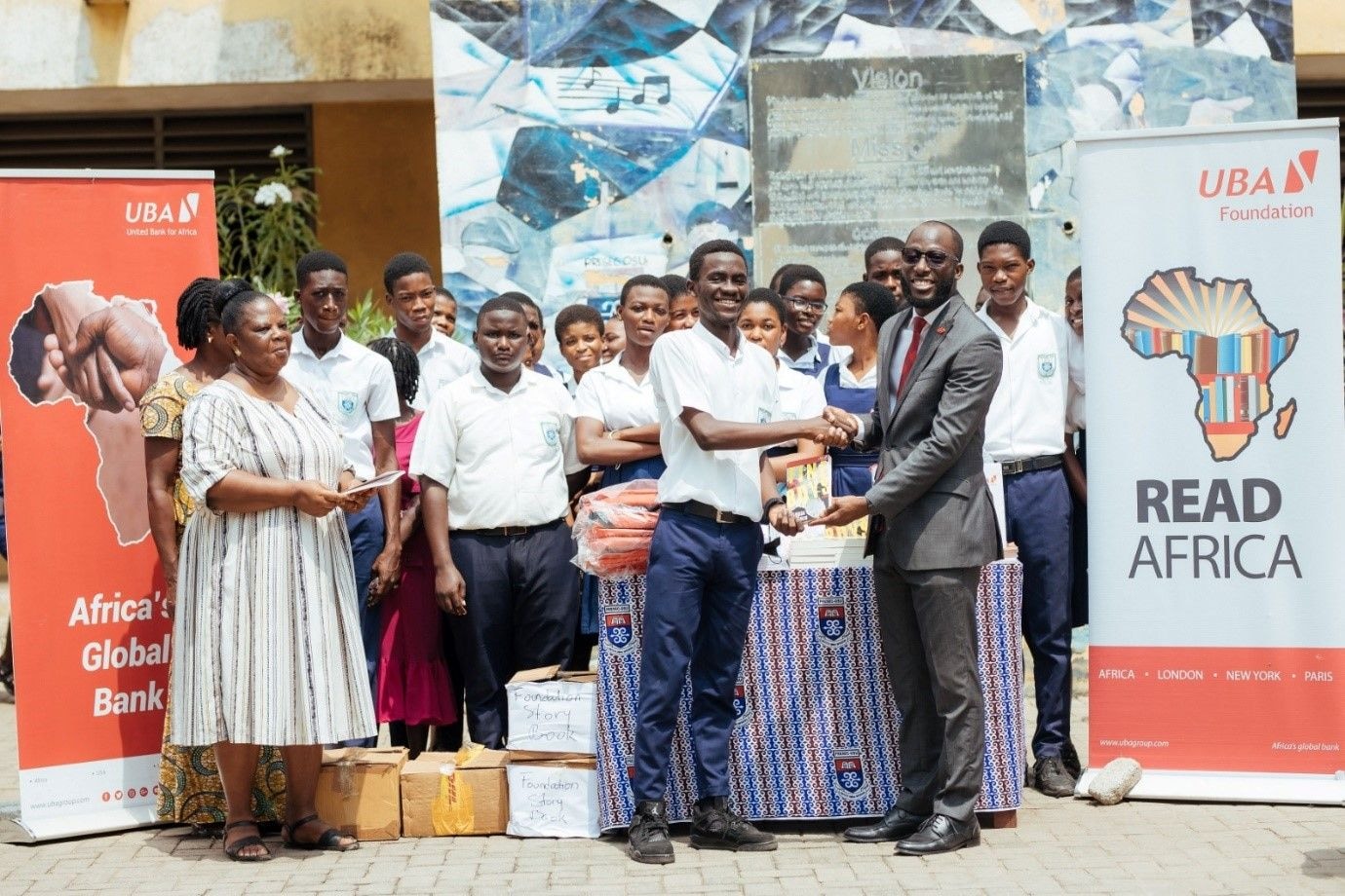 UBA Foundation donates African literature books to Osu Presec
