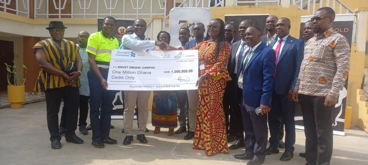 AGA Obuasi Mine gifts KNUST GH₵1m