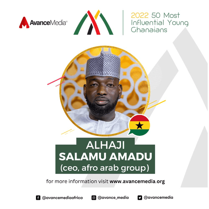 Alhaji Salamu Amadu makes the ‘50 Most Influential Young Ghanaians’ list 2022