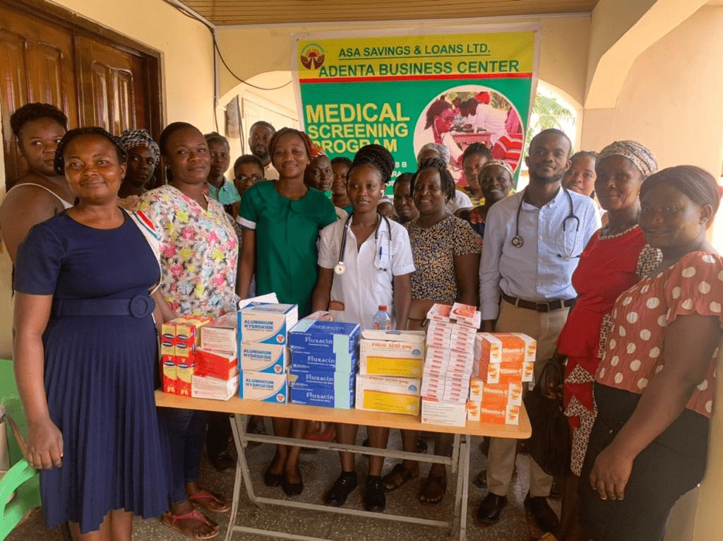 Over 300 clients of ASA Adenta Business Centre benefit from health screening