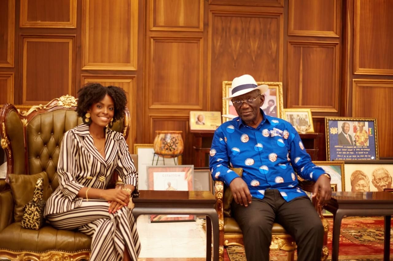 Victoria Michaels visits John Agyekum Kufuor