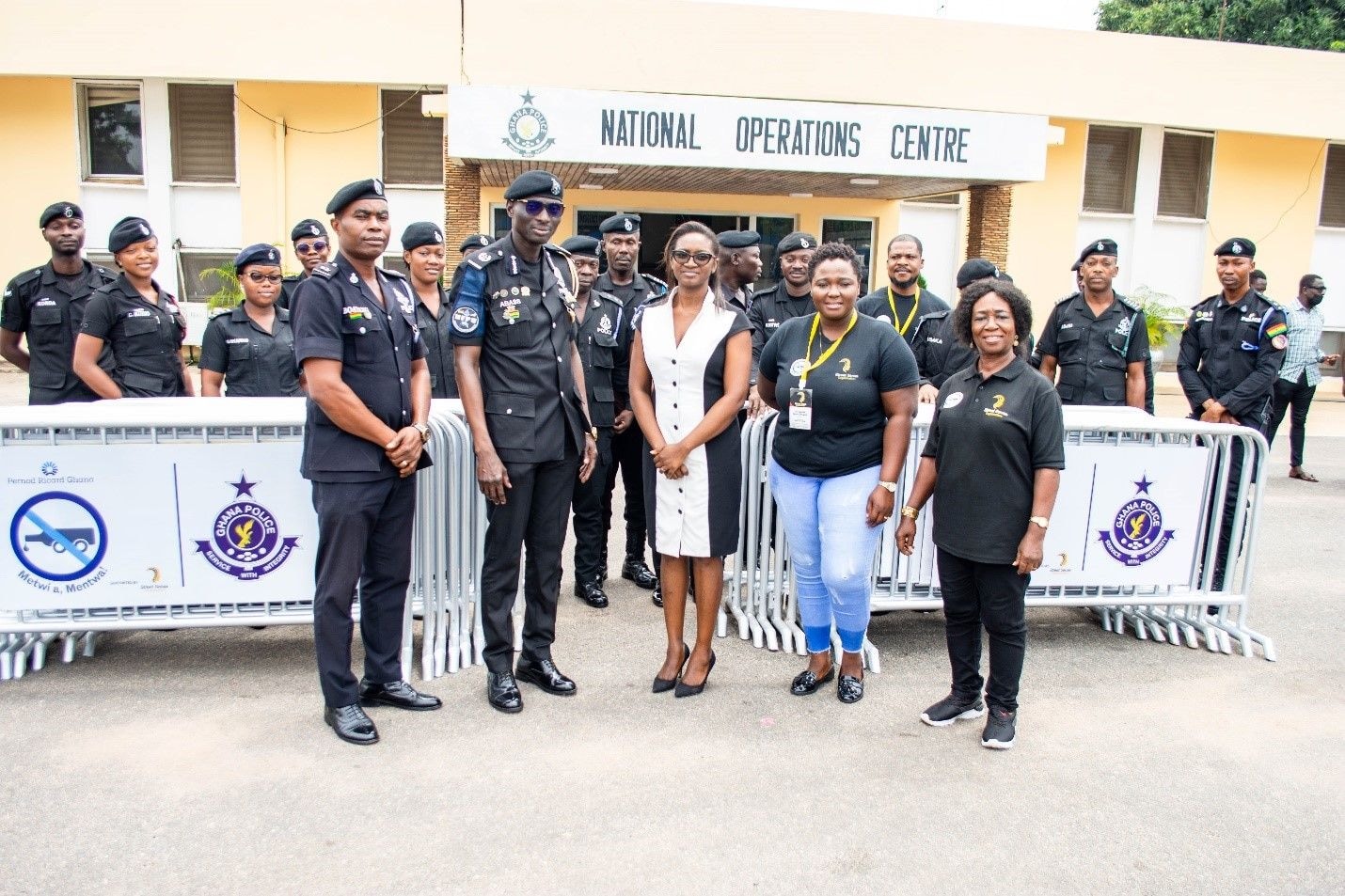Pernod Ricard donates barricades to Ghana Police Service