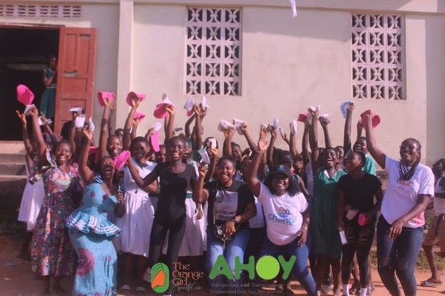Two donate sanitary materials to Bremang-Jukwa girls