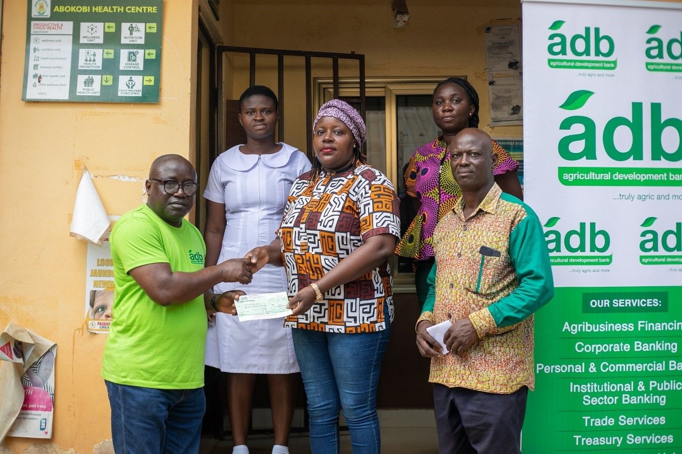 ADB staff donate to Abokobi Health Centre