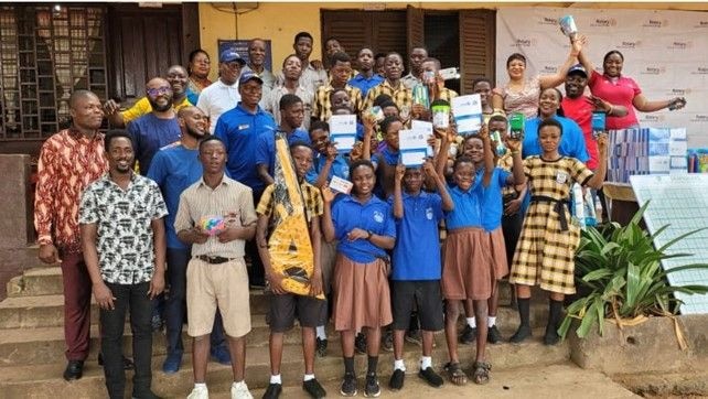 Rotary Club of Accra-Ridge enlightens young minds
