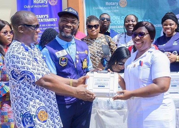 Accra-East and Eau Claire Clubs donate 50 Thermal coagulators