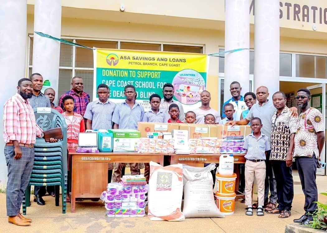 ASA Savings and Loans donates to Cape Coast School for Deaf and Blind