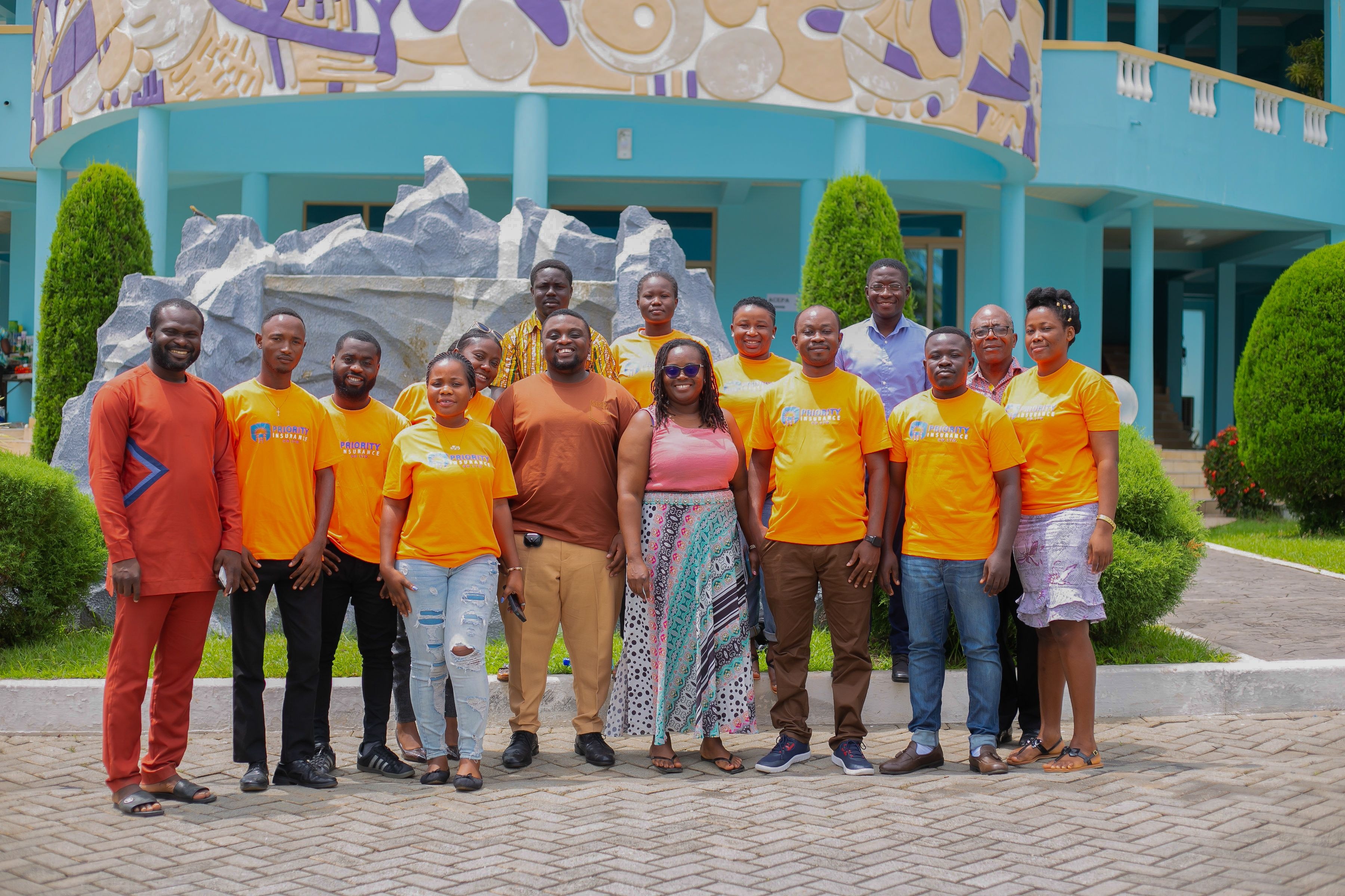 Samuel Kwame Boadu trains Priority Insurance Company's Koforidua agents