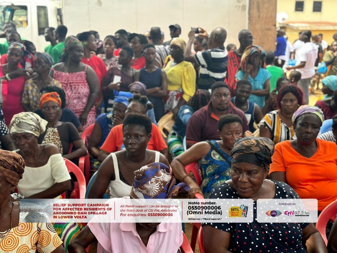 Citi FM/Citi TV’s #Relief4LowerVolta campaign supports thousands affected by Akosombo Dam spillage
