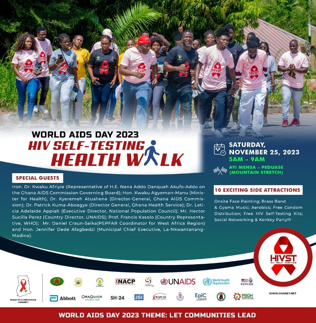 World AIDS Day 2023 health walk to create awareness about HIV Self-Testing
