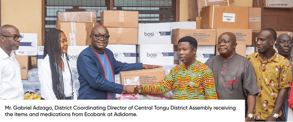 Ecobank donates to flood victims in 3 communities