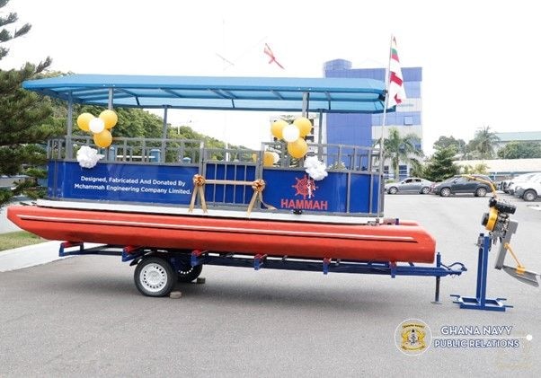 McHammah Engineering donates 20ft catamaran boat to Ghana Navy