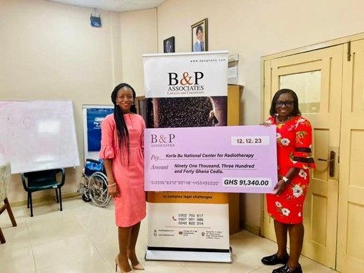 B&P Associates support fight against breast cancer at Korle-Bu Teaching Hospital