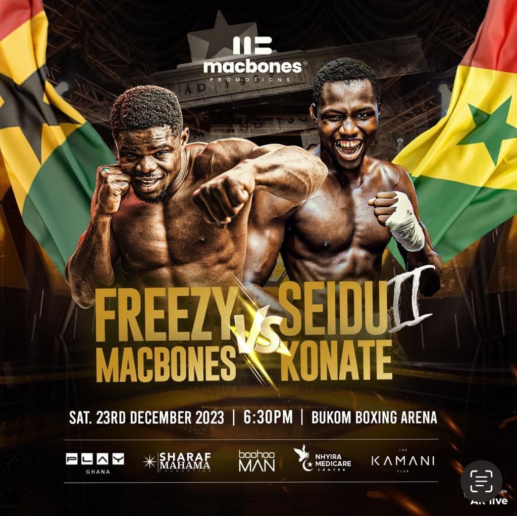 Macbones vs Konate boxing showdown set to thrill fans at Bukom boxing arena