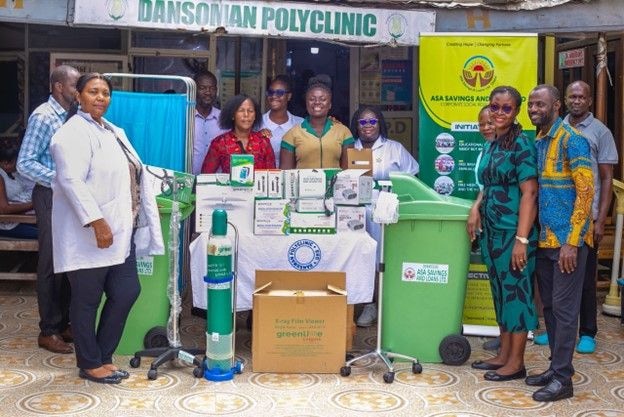 ASA Savings and Loans supports Dansoman Polyclinic with vital medical equipment