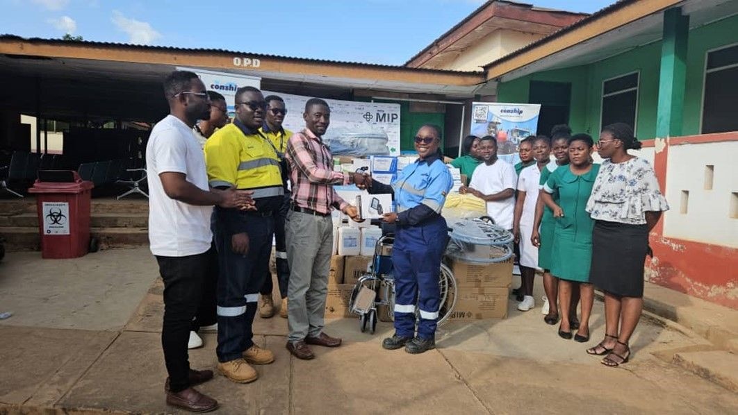 CONSHIP donates medical items to Gyedu Health Centre