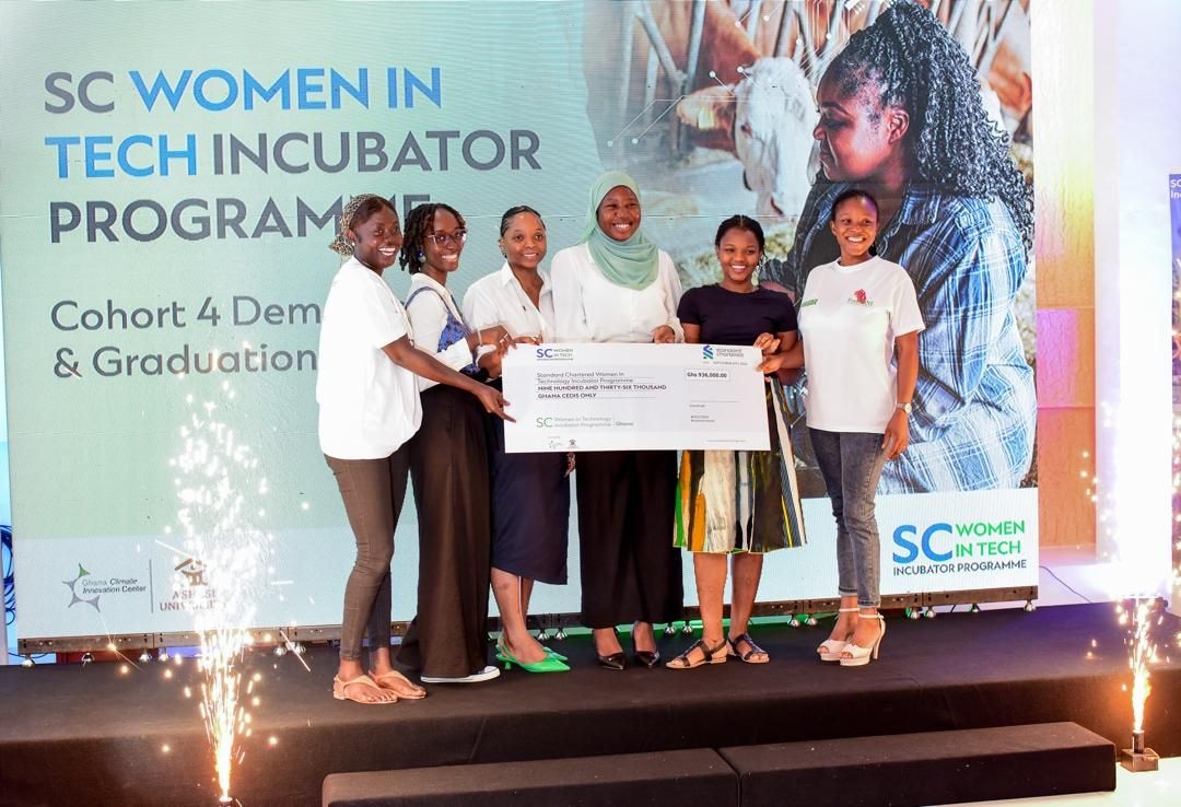 Six women-owned businesses awarded GHȼ936,000 at STANCHART women in tech programme