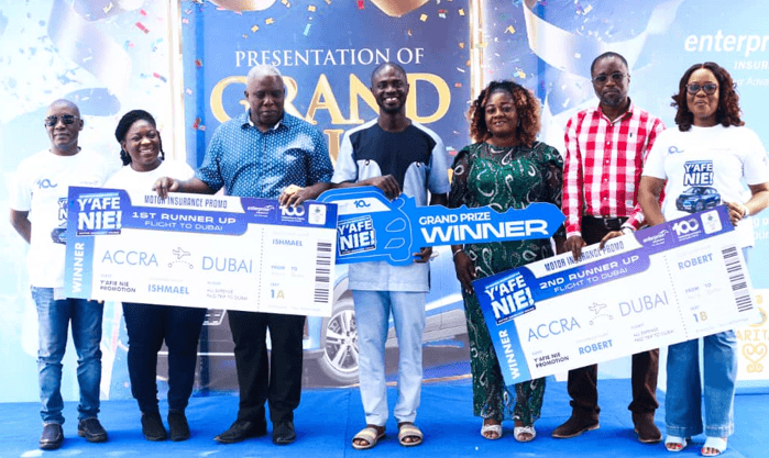 Enterprise Insurance celebrates 100 years with grand finale of Y’afe Nie Motor Insurance promotion