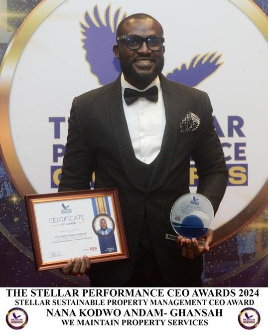 WeMaintain Property Services CEO wins 2024 Stellar Award for sustainable leadership