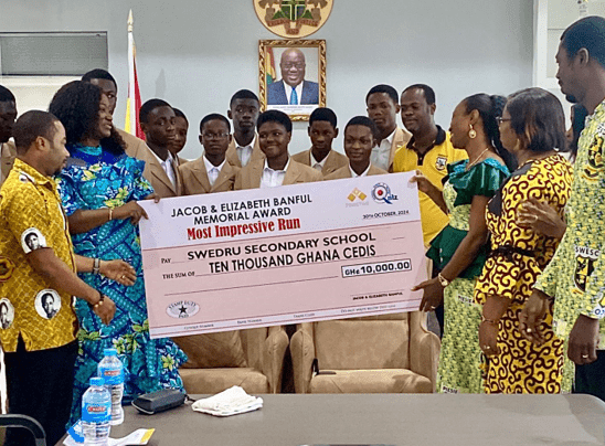 Central Regional Minister hosts SWESCO National Science and Math Quiz Team