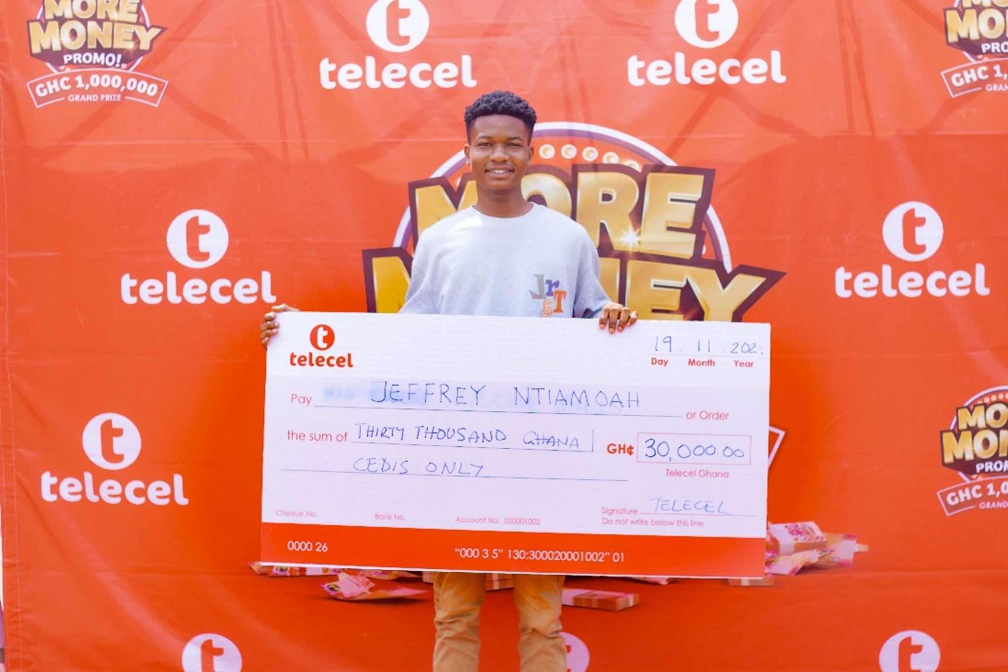 Telecel More Money promo nears grand draw with GH¢1m cash prize up for grabs