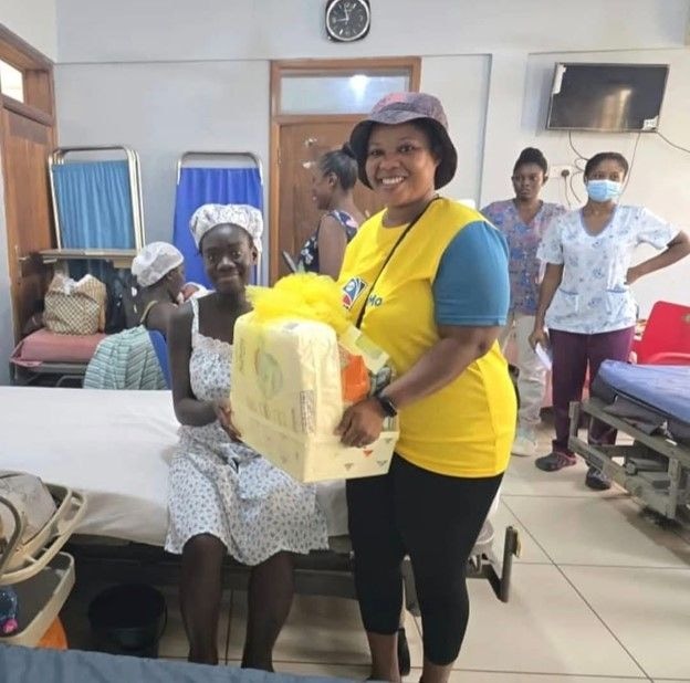 MTN distributes 40 baby hampers to nursing mothers in the W/Region
