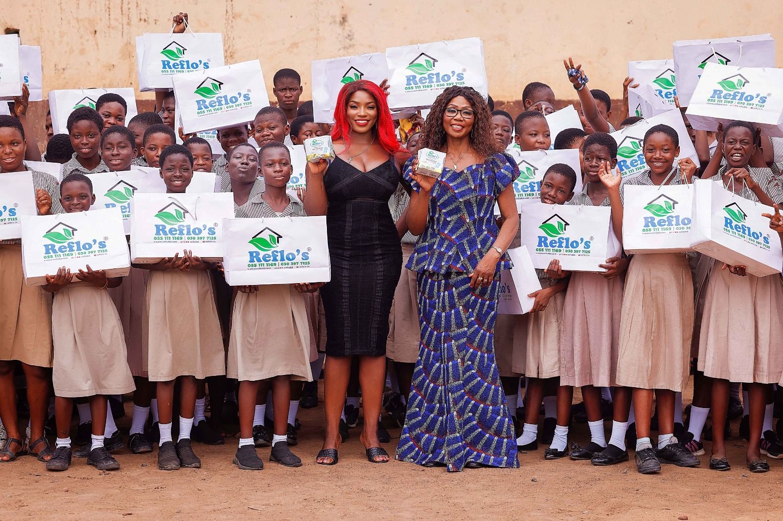 Reflo’s, Florence Mensah Foundation mark Menstrual Hygiene Day with pad distribution in Ashaiman, Nima, Ochiso