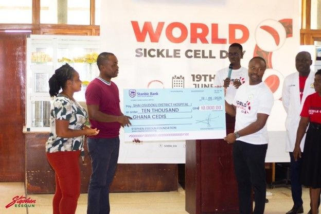 Stephen Essoun Foundation donates to Shai Osudoku District Hospital