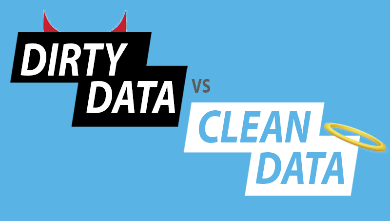 Dirty Data vs Clean Data.