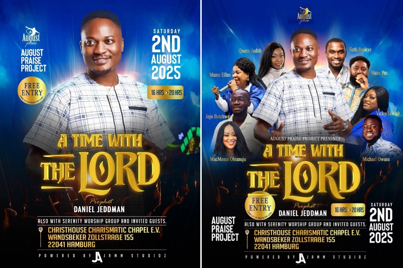 Prophet Daniel Jeddman set to host August Praise 2025 in Hamburg