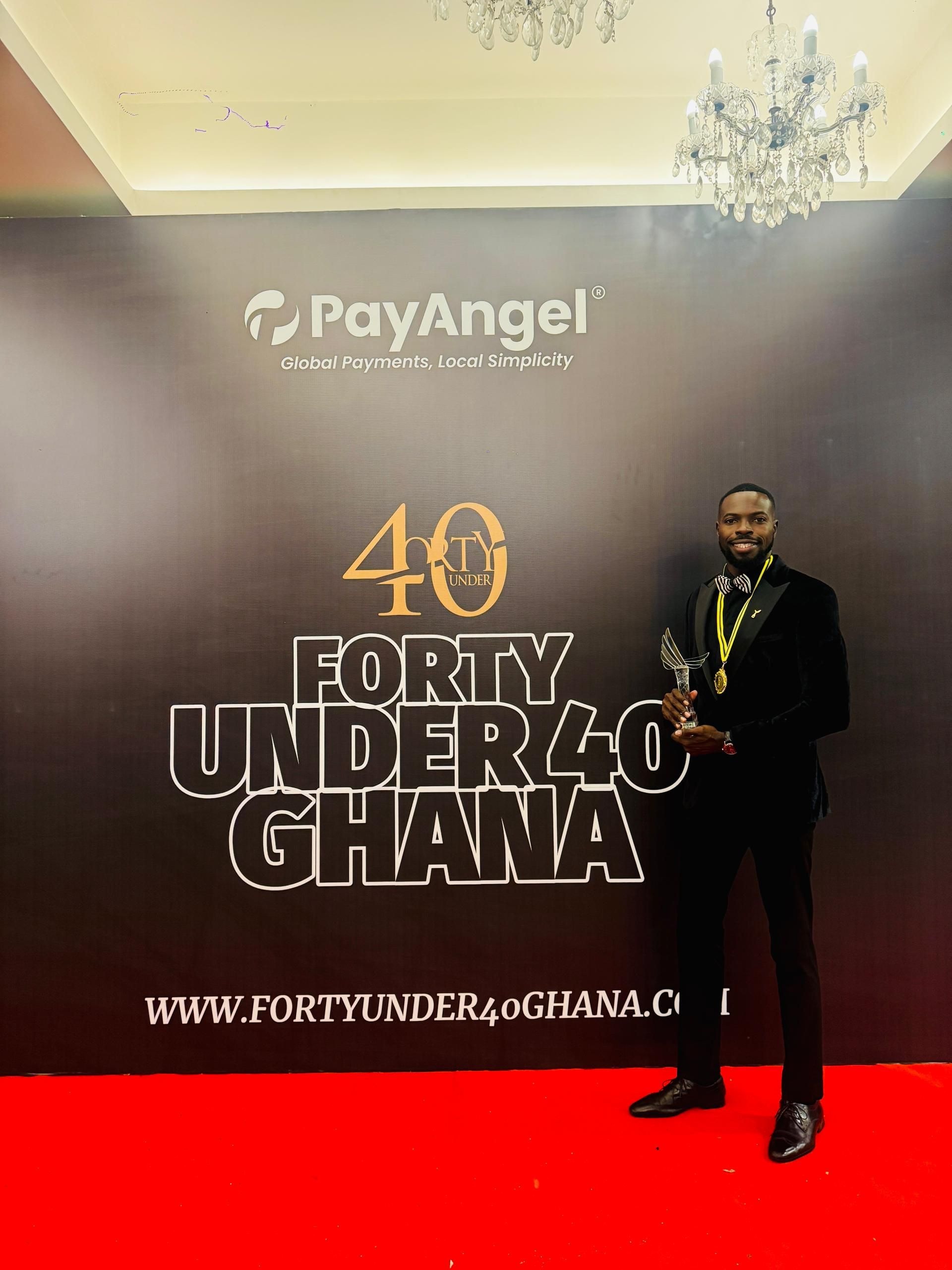 Edward Acquah Honored with Top Consultancy Award at Ghana’s Forty Under 40 Gala