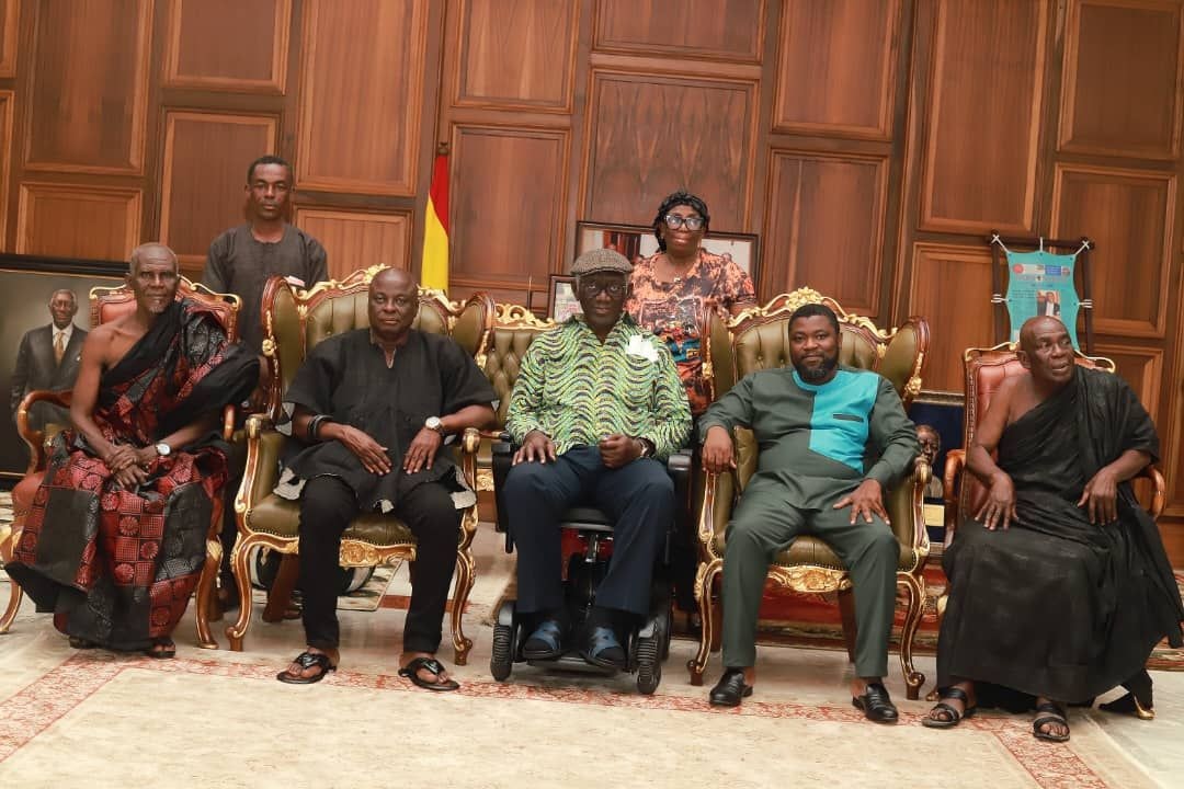 Edumfa Prayer Camp delegation pays courtesy visit to Ex-President Kufuor after Mama Becky’s passing
