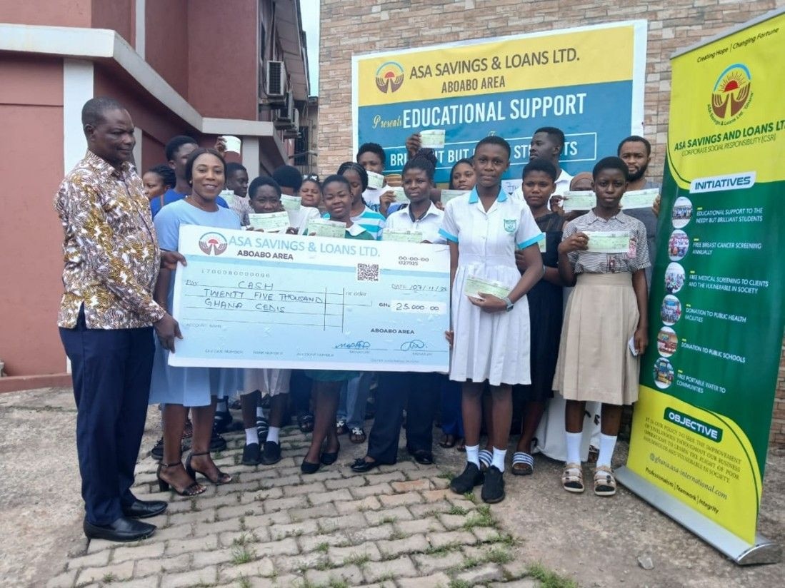 ASA Savings and Loans support clients’ wards with educational grants