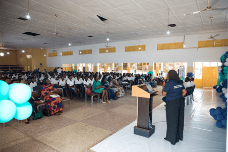 Prudential Bank empowers young women at Labone SHS through women empowerment series