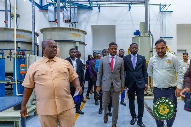 GoldBod CEO tours Royal Ghana Gold Refinery ahead of refining services partnership