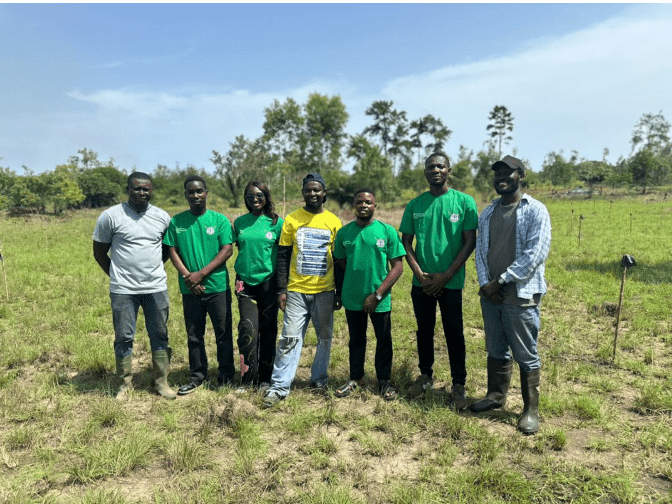 RoNAG joins Earth Care in tree planting exercise at Gomoa Onyinadze -Central Region