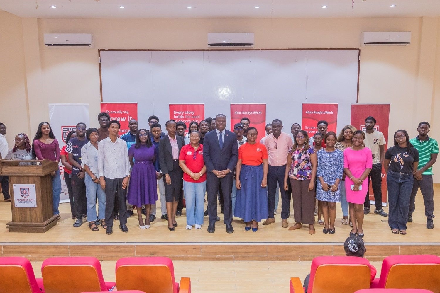 Absa Bank engages Academic City students on career development and financial literacy